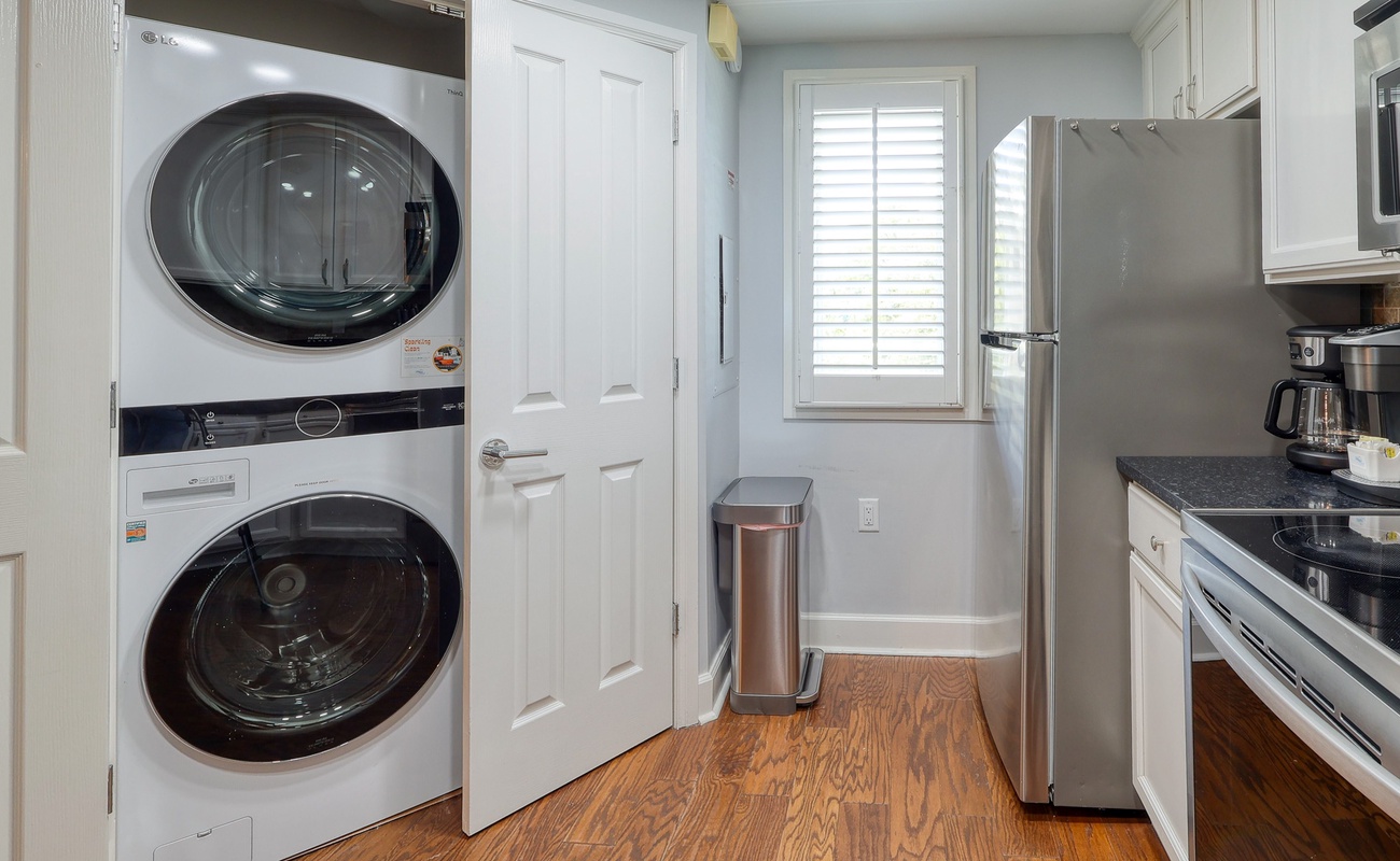 Laundry Closet in Kitchen