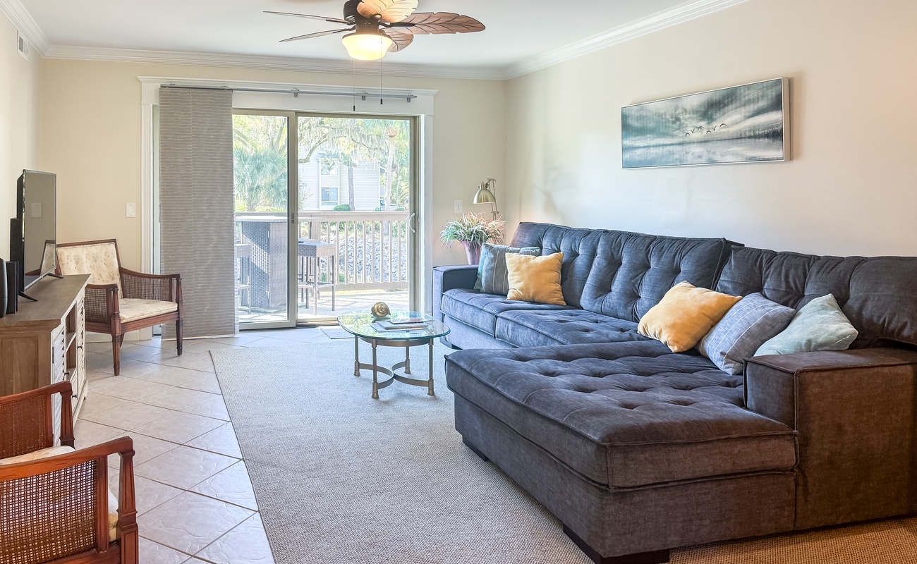 Living Area with Balcony