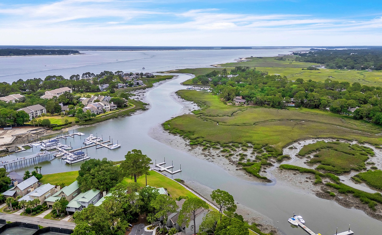 Aerial View Above Villa and Braddock Cove