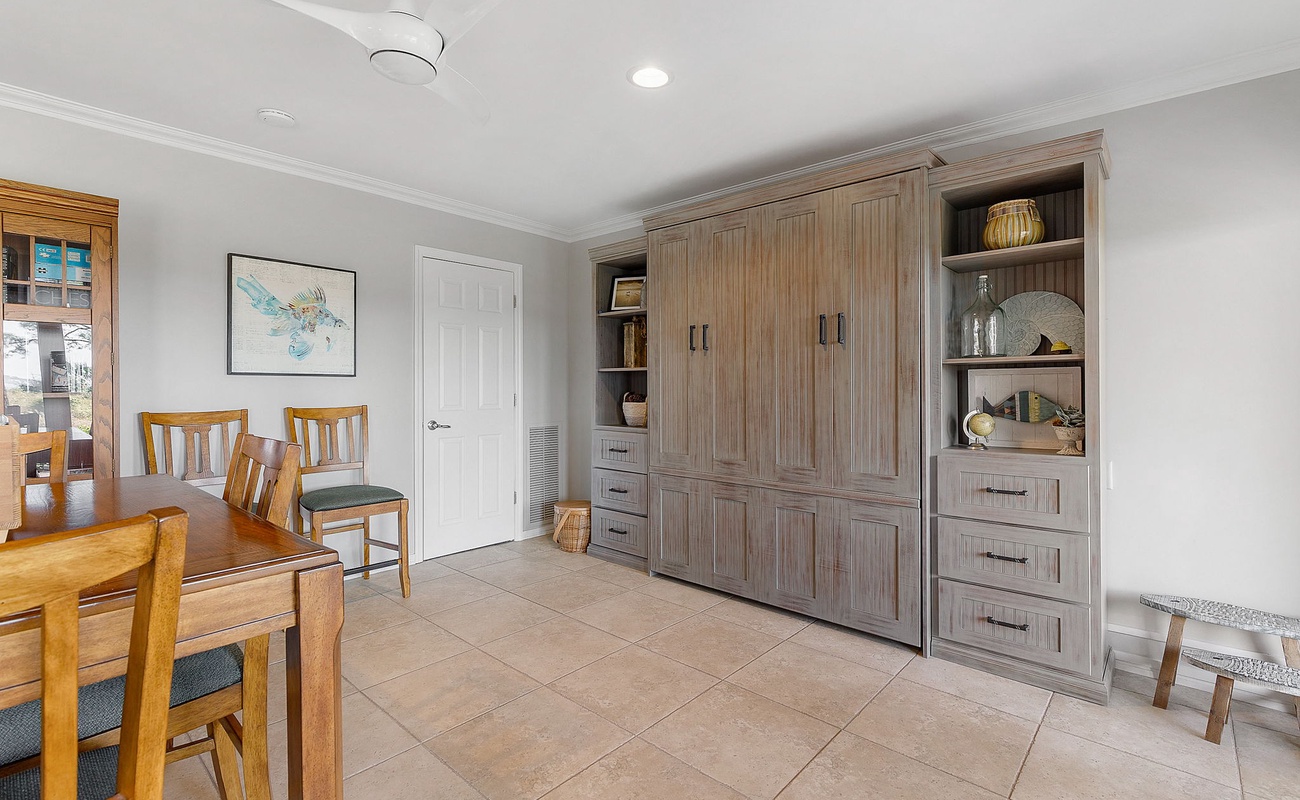 Lower Dining Area and Queen Murphy Bed