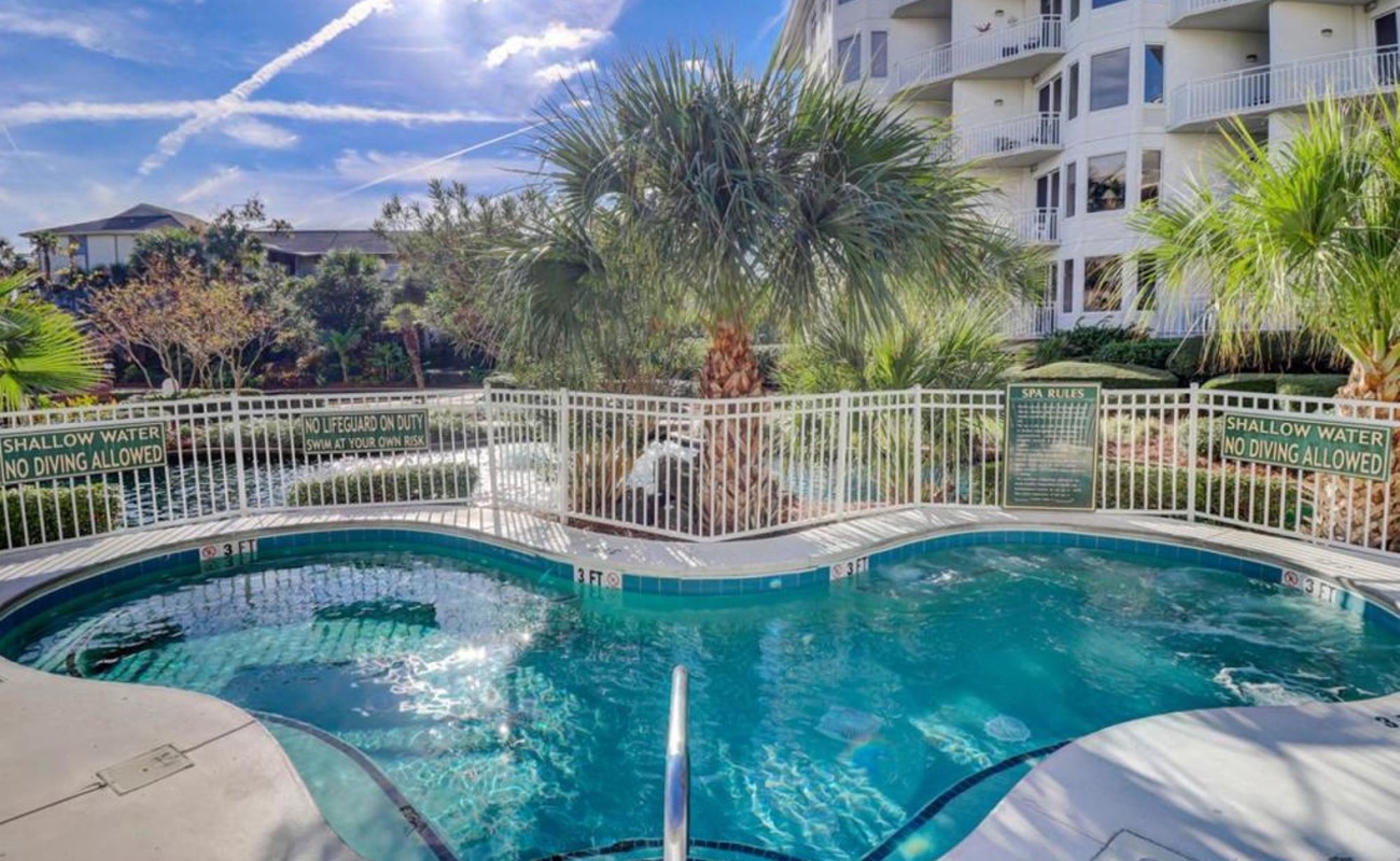 Hot Tub Area on SeaCrest Grounds