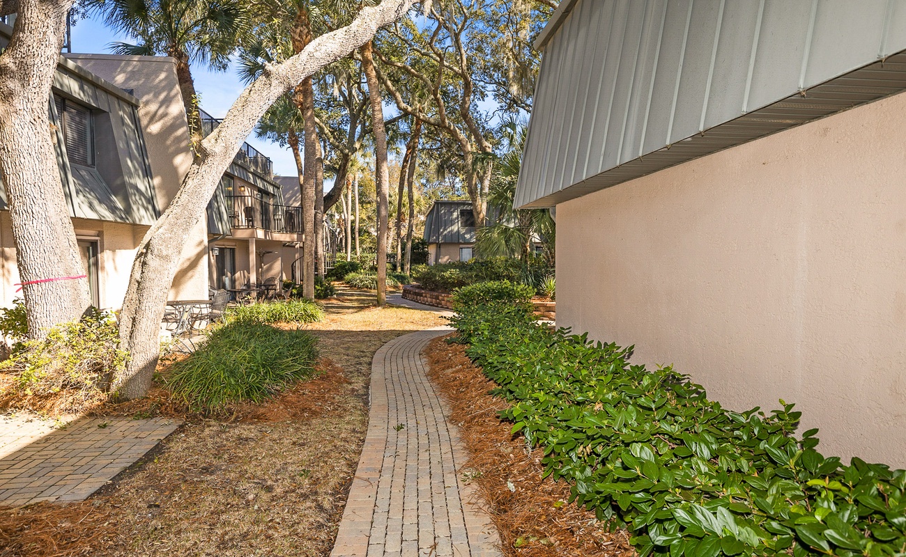 Pathway to the Pool from the Back Patio