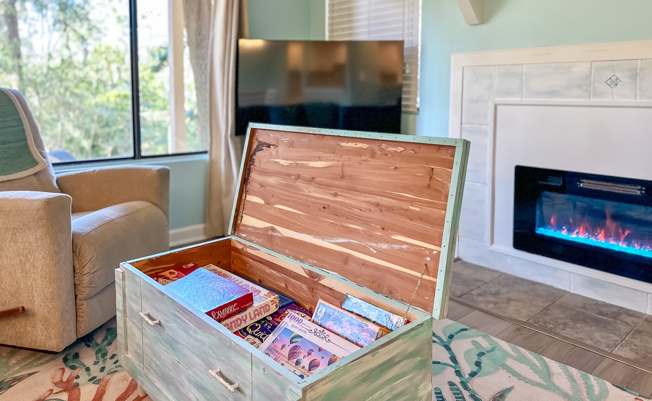 Game Table in Living Area