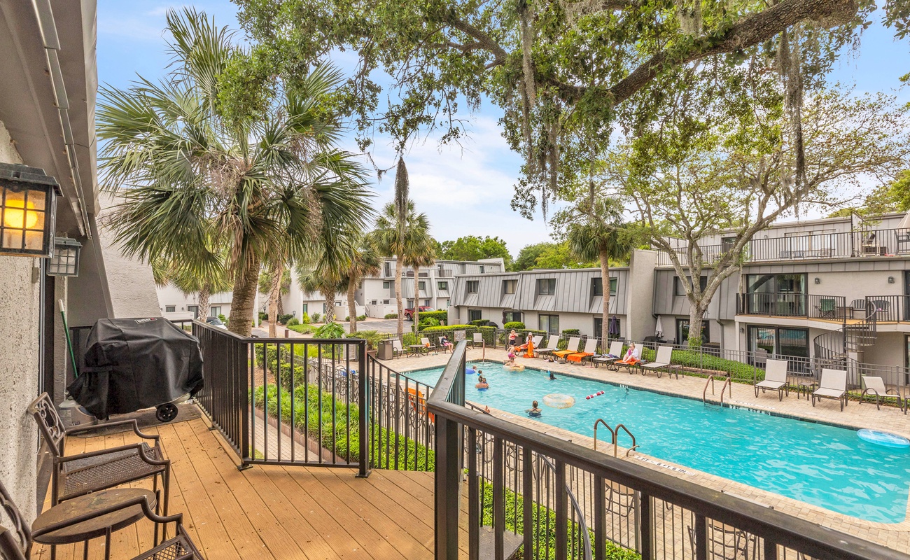 Back Patio Overlooking Community Pool