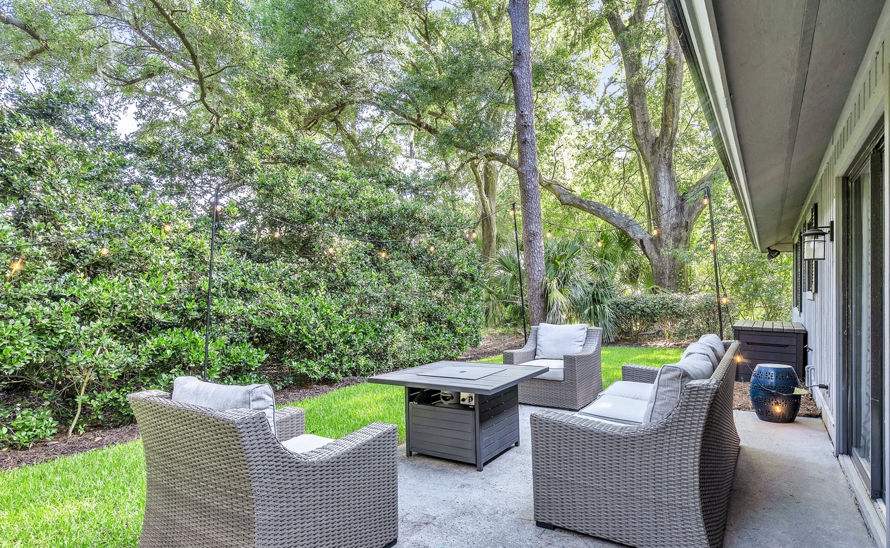 Private Patio Overlooking Golf Course