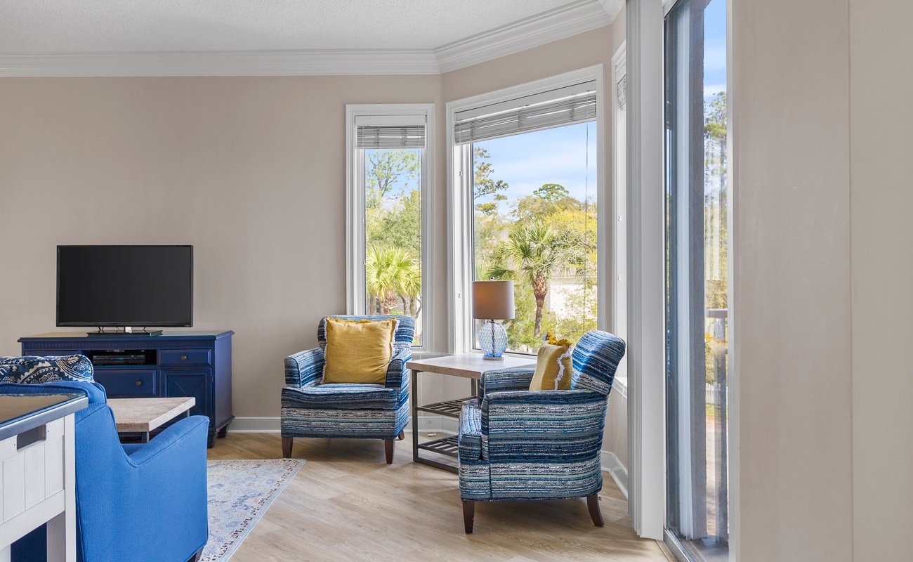 Living Area with Balcony