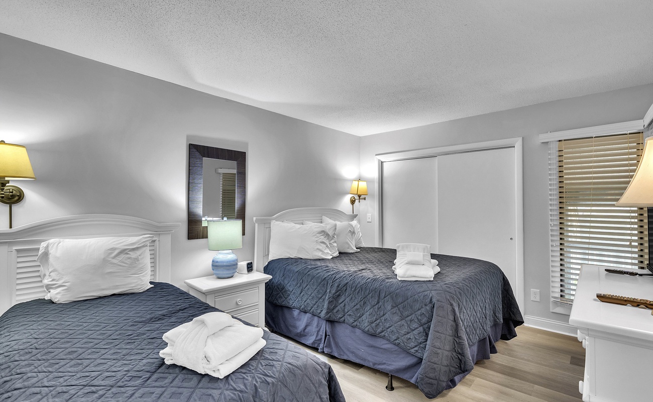 Guest Bedroom with Queen and Twin Bed