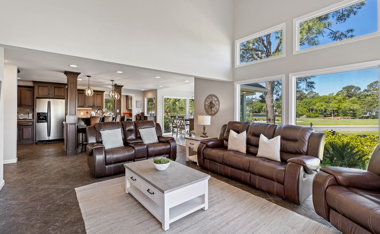 Living Area with Access to Pool Deck