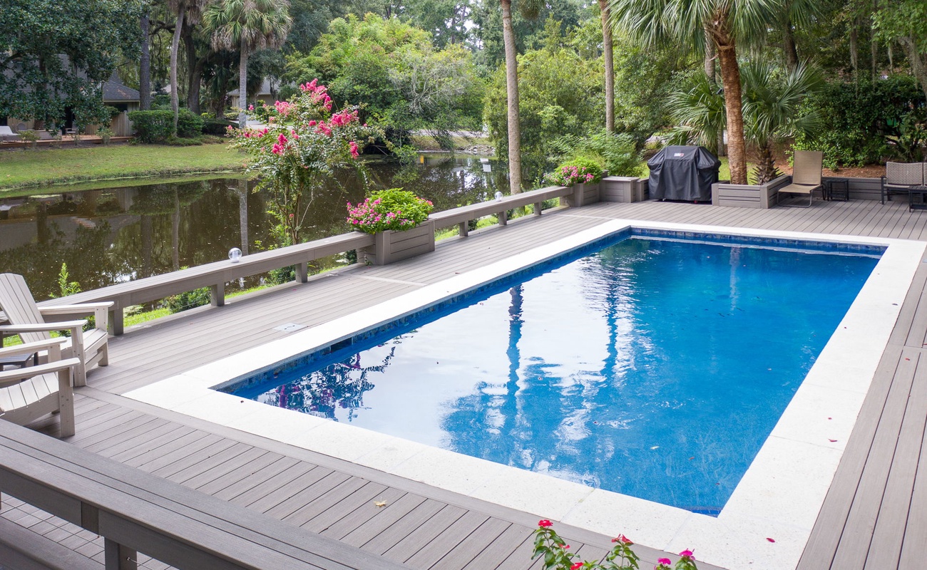 Pool Deck and Backyard Oasis