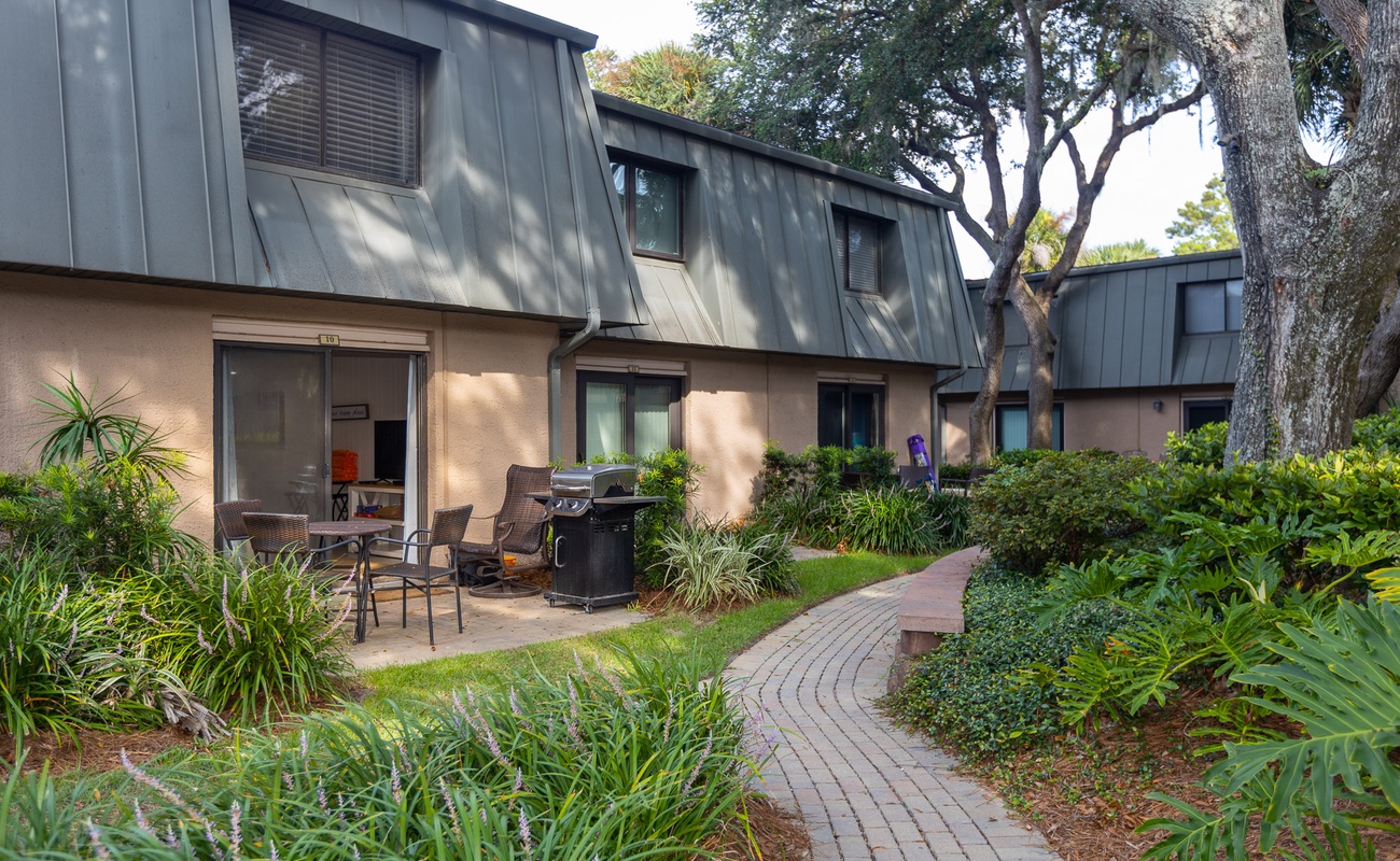 Back Patio with Propane Grill