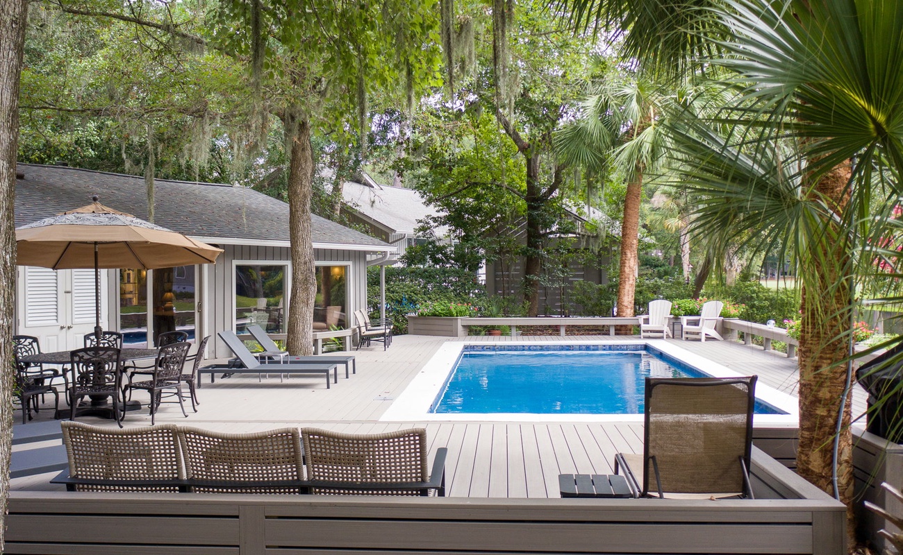 Pool Deck and Backyard Oasis