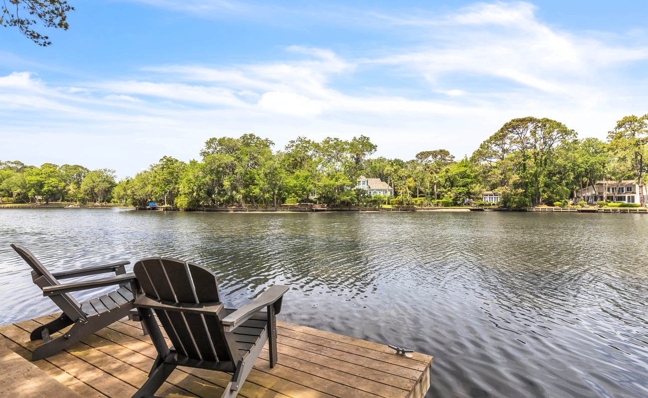 Waterfront Dock on Palmetto Dunes Lagoon