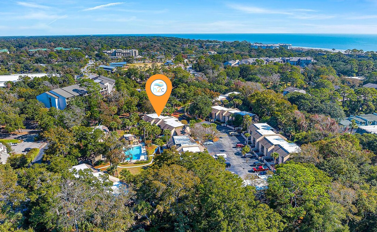 Aerial of Hilton Head Beach Cub