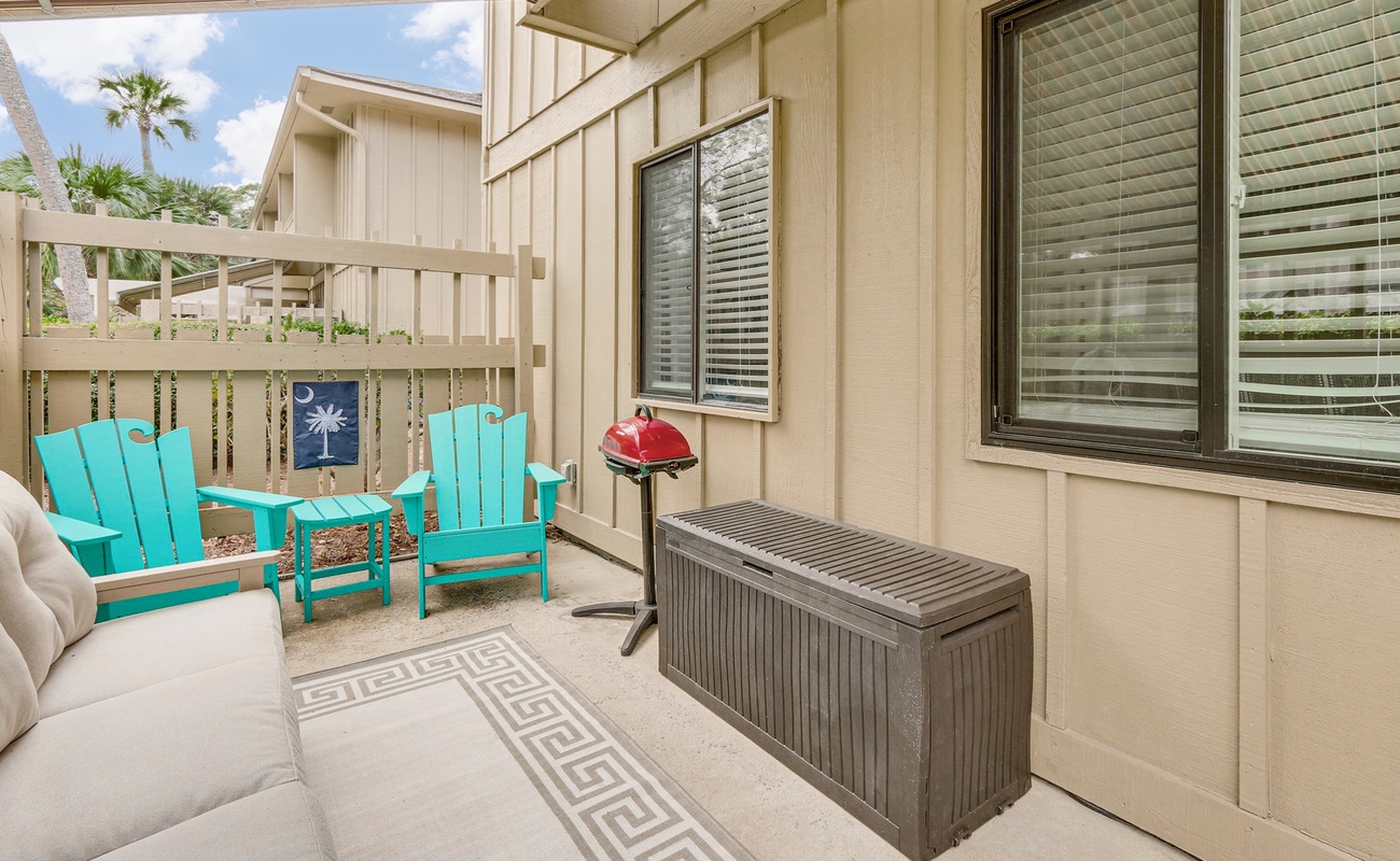 Shared Patio with Unit Above