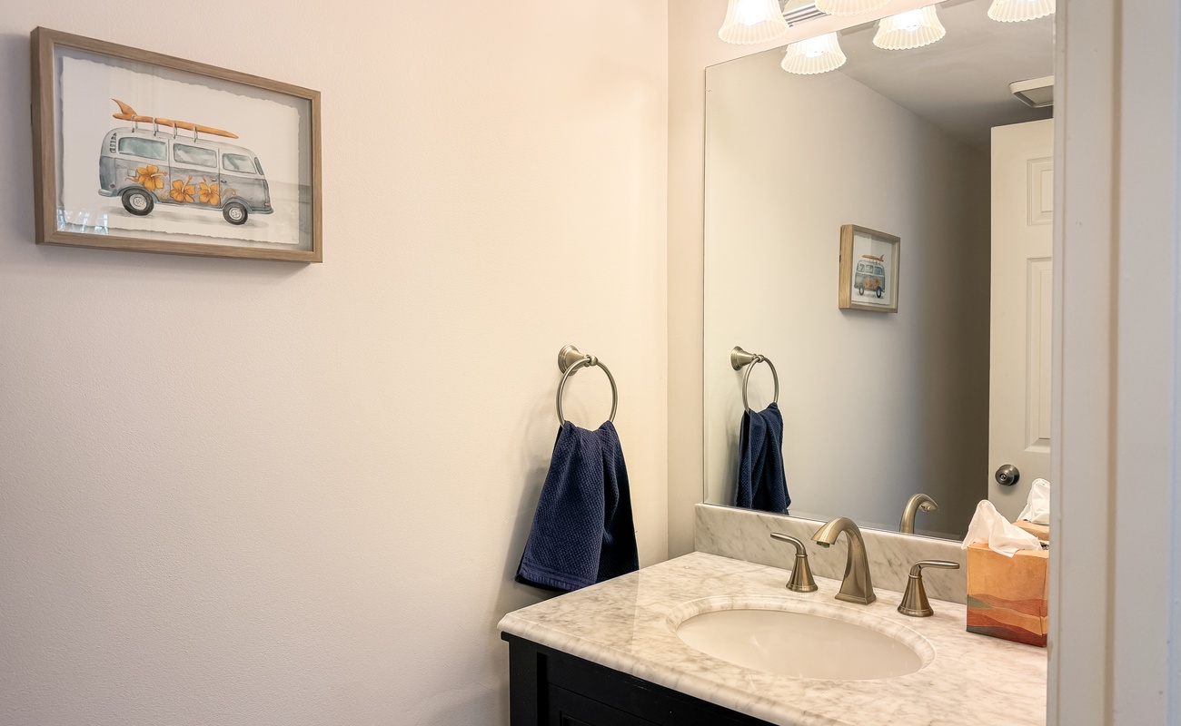 Guest Half Bathroom in Living Area