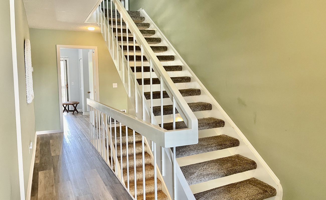 2nd Floor Hall with Stairs Towards 3rd Floor Rooms