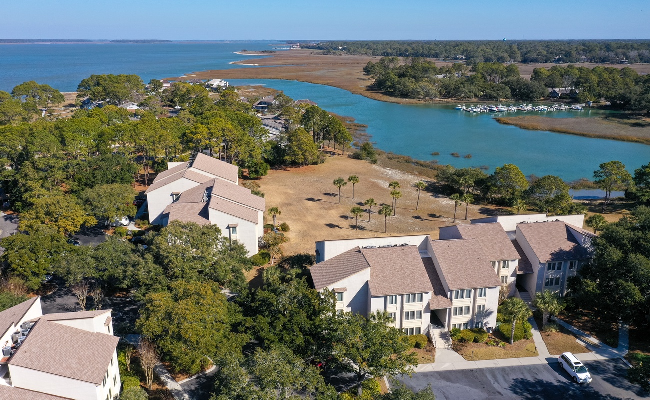 Aerial of Bluff Villas