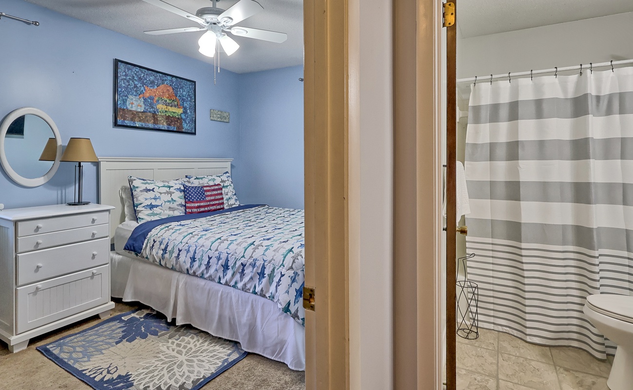 Guest Queen Bedroom and Bathroom
