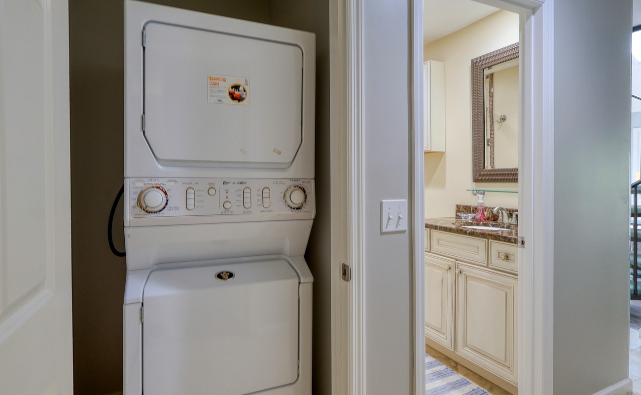 Laundry Closet in Hall