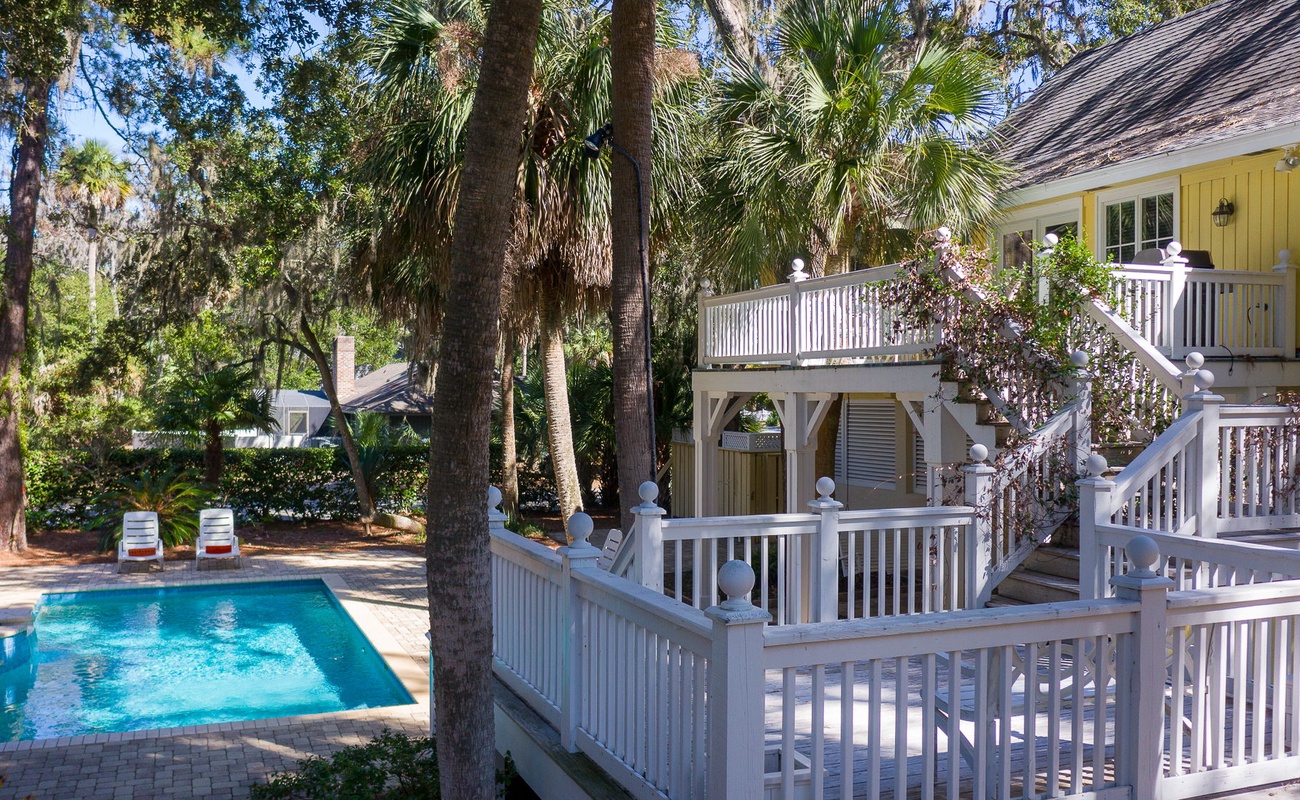 Stairs from Primary Suite Balcony