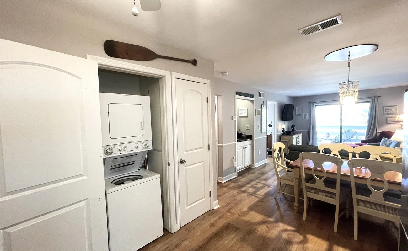 Laundry and Living Room