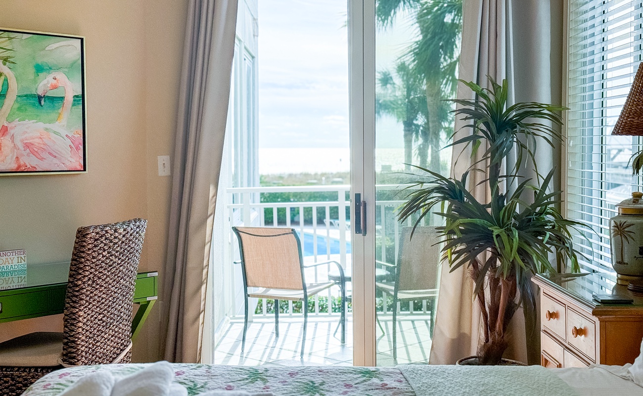 Balcony Overlooking Pool with Ocean View