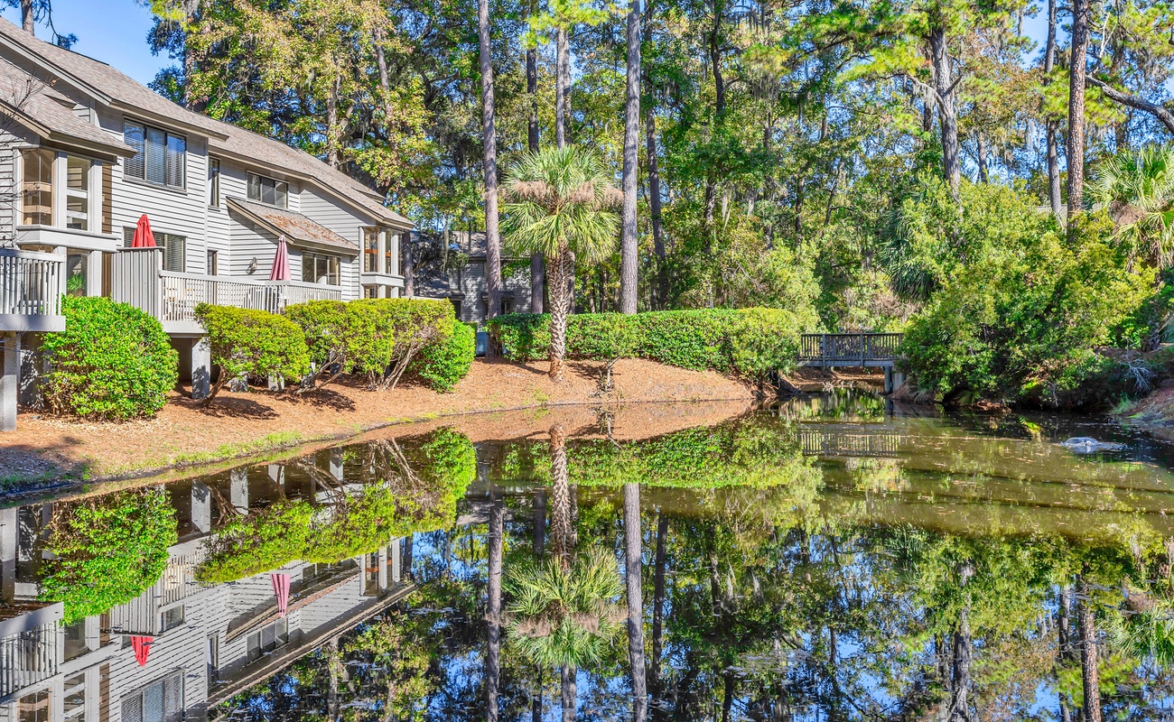 View of Lagoon Behind Villa