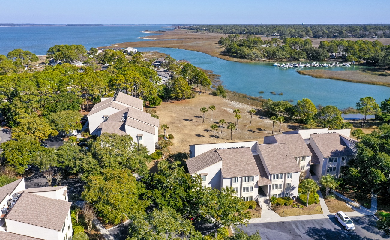 Aerial of Bluff Villas