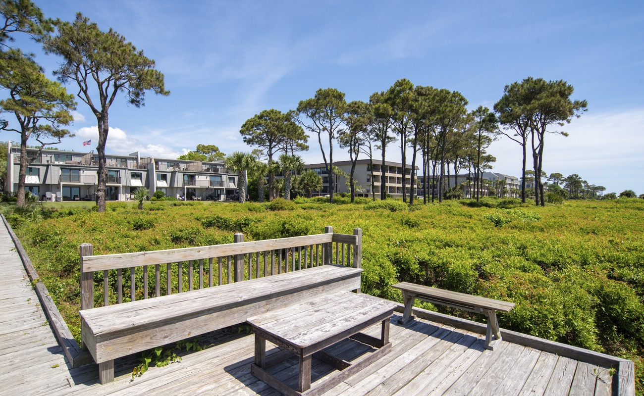 Sitting Area on Private Path
