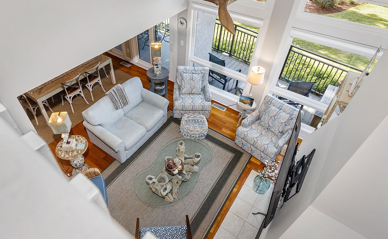 Living Area from Upper Level