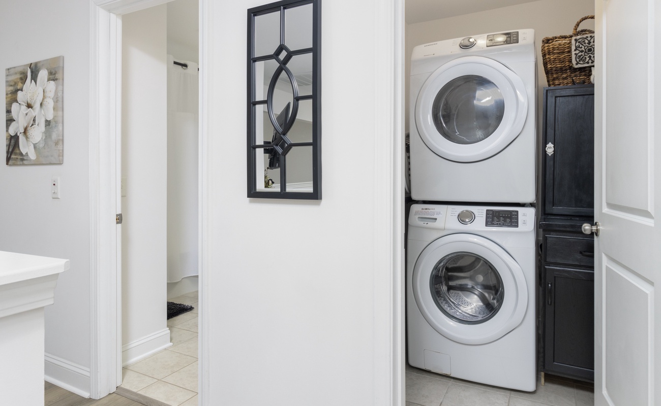 Laundry Room and Upstairs Full Bathroom