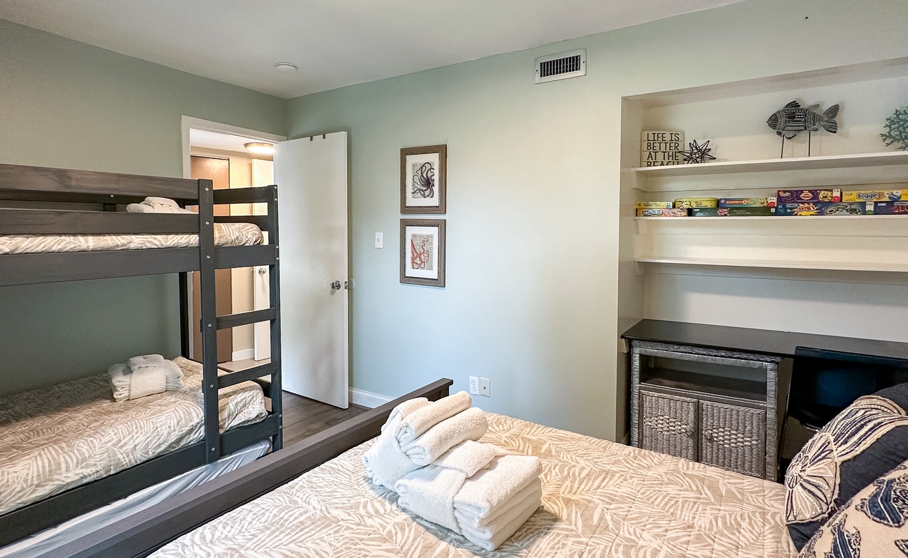 2nd Floor Guest Room (Twin Over Twin Bunk and Queen Bed)