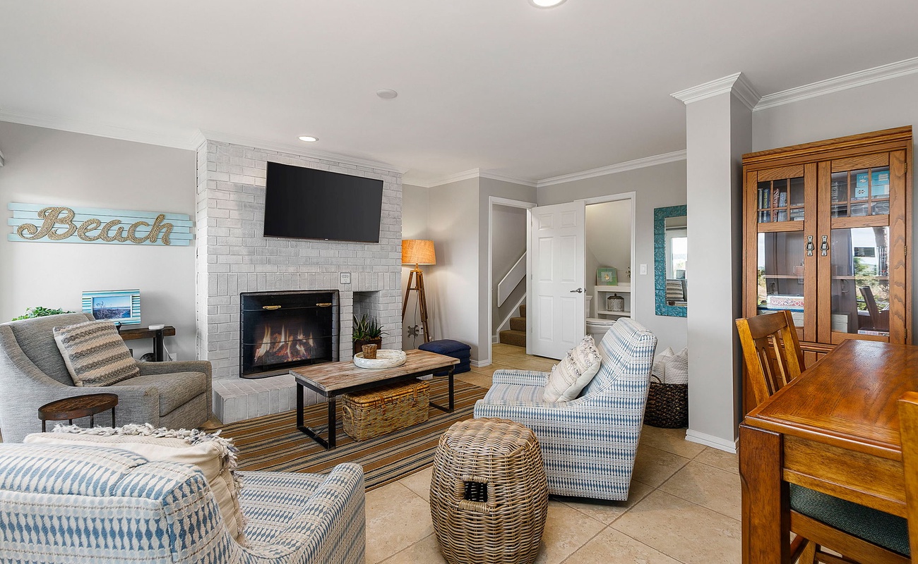 Lower Level Den with Patio Access