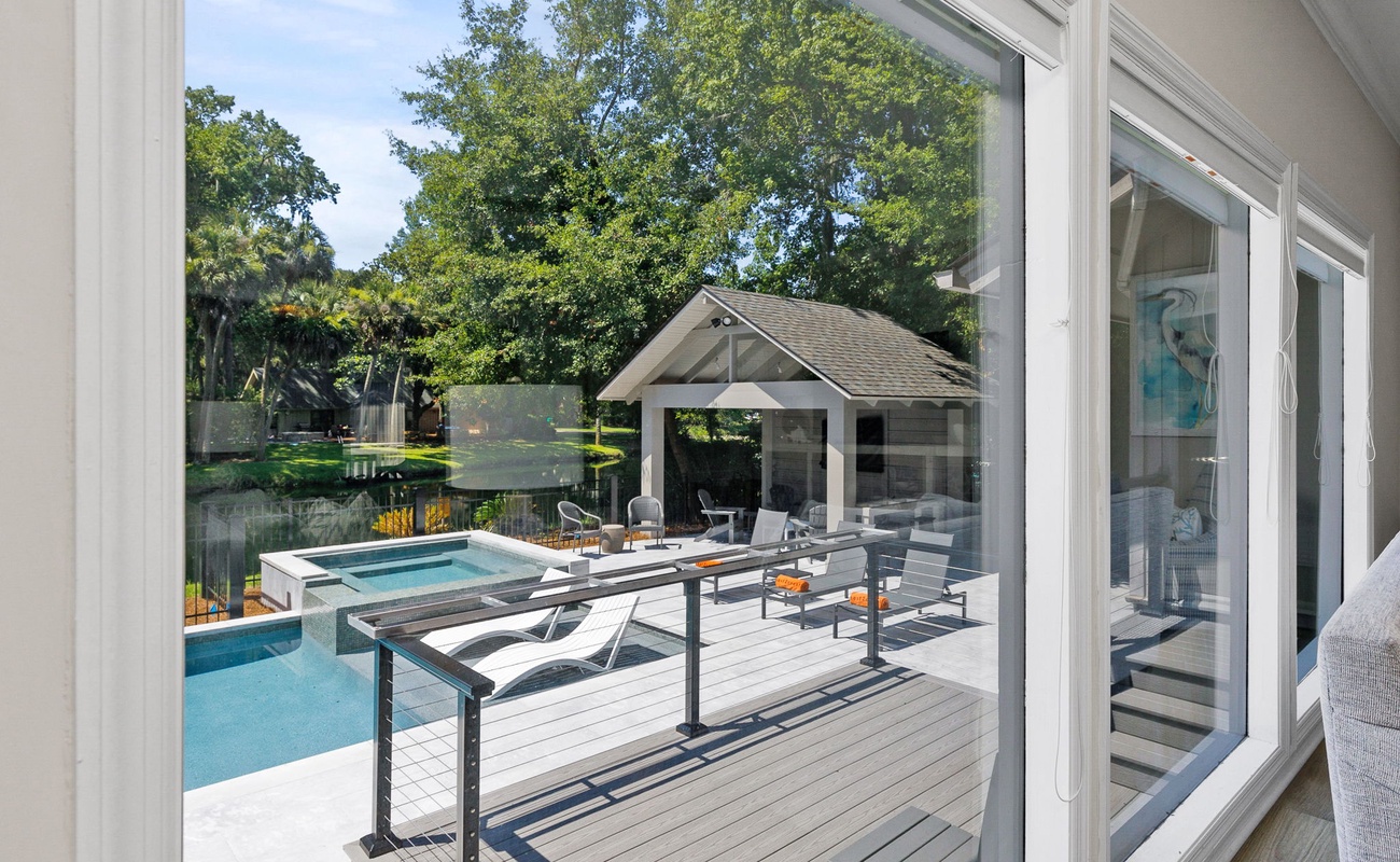 Pool View from Living Area