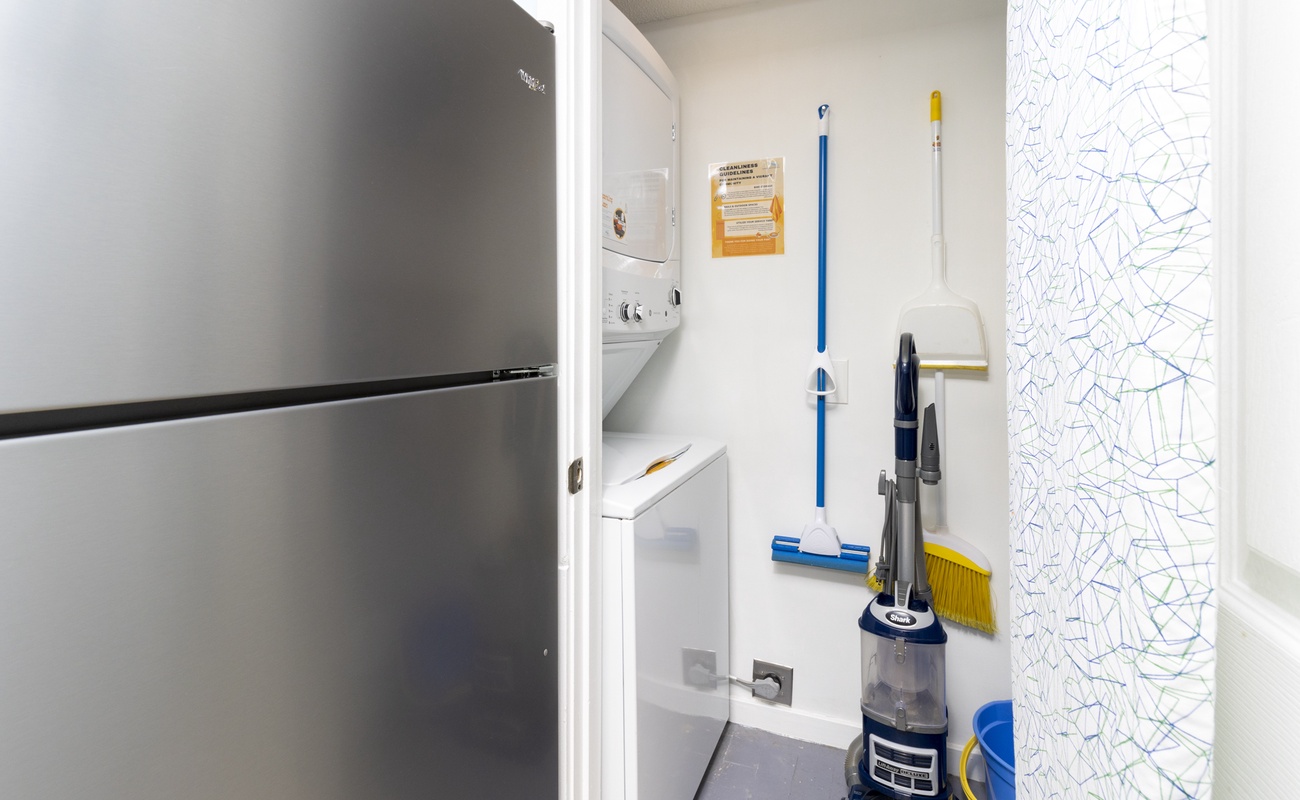 Laundry Closet in Kitchen