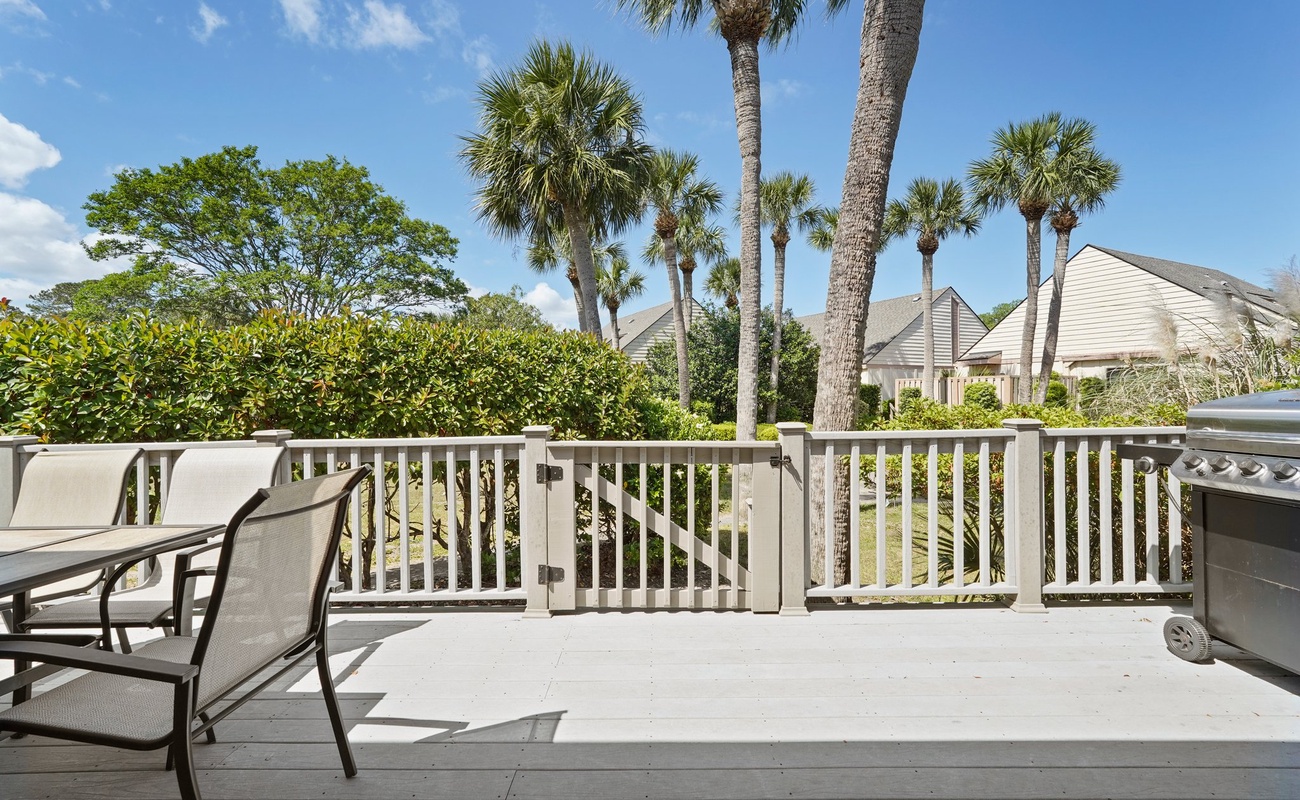 Private Deck with Grill and Walking Path to Pool