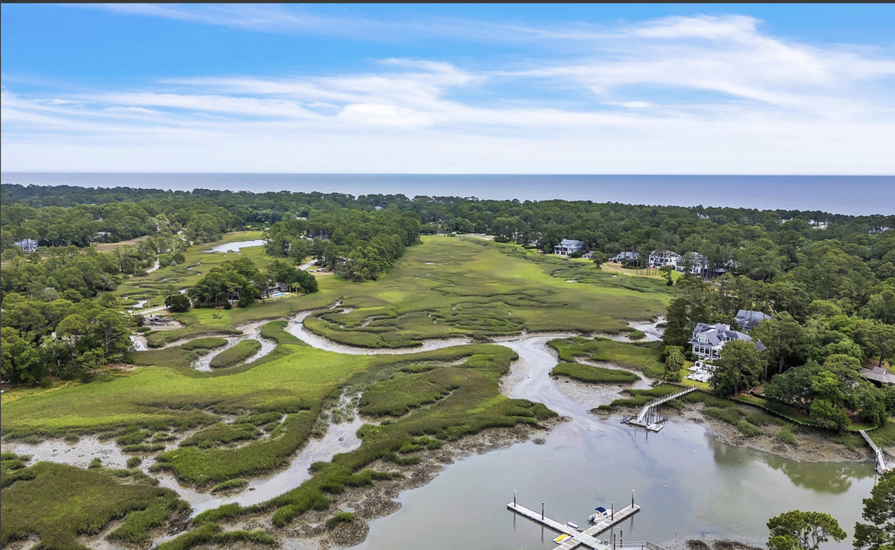 Aerial View Above Villa and Braddock Cove