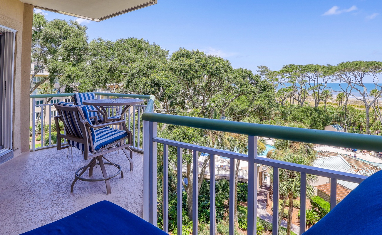 Ocean and Pool View Balcony