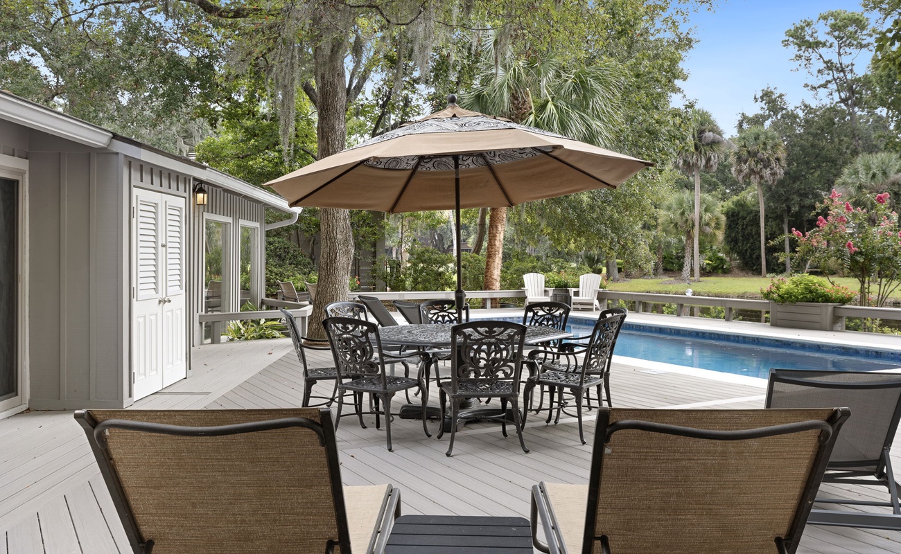 Pool Deck and Backyard Oasis