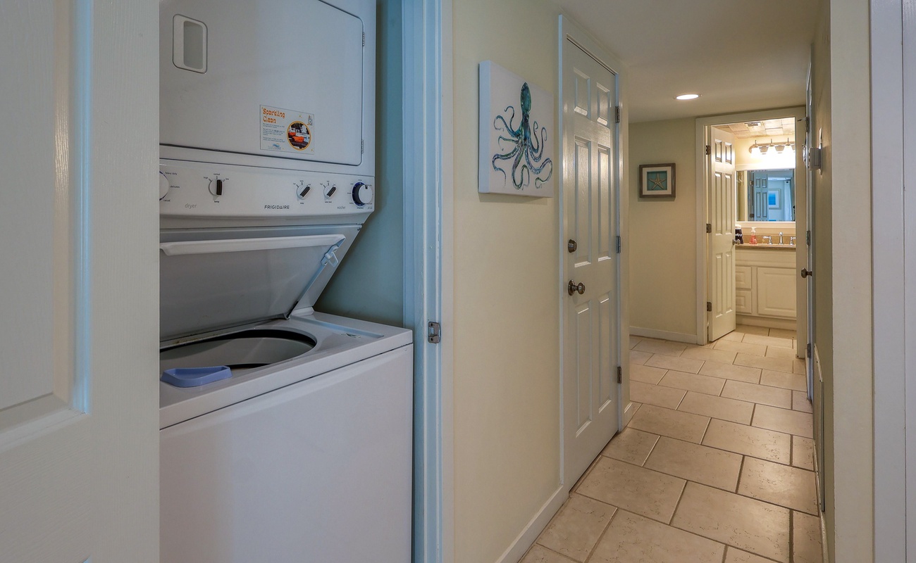 Laundry Closet in Hall