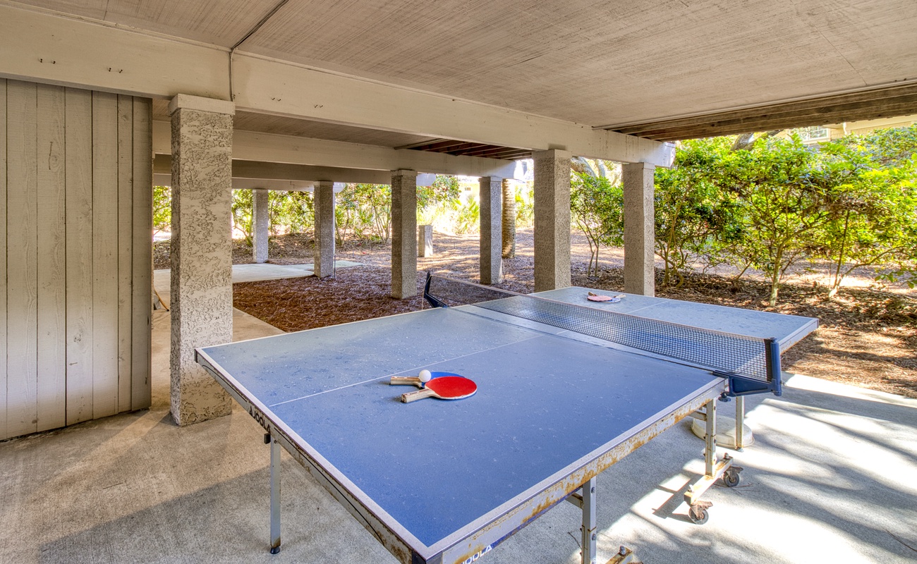 Ping Pong Table in Carport