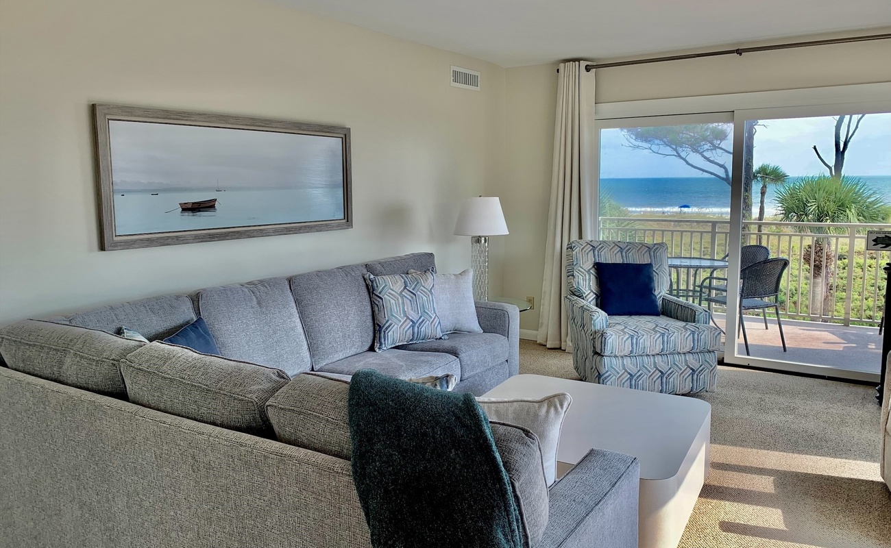 Living Area with Amazing Ocean Views!