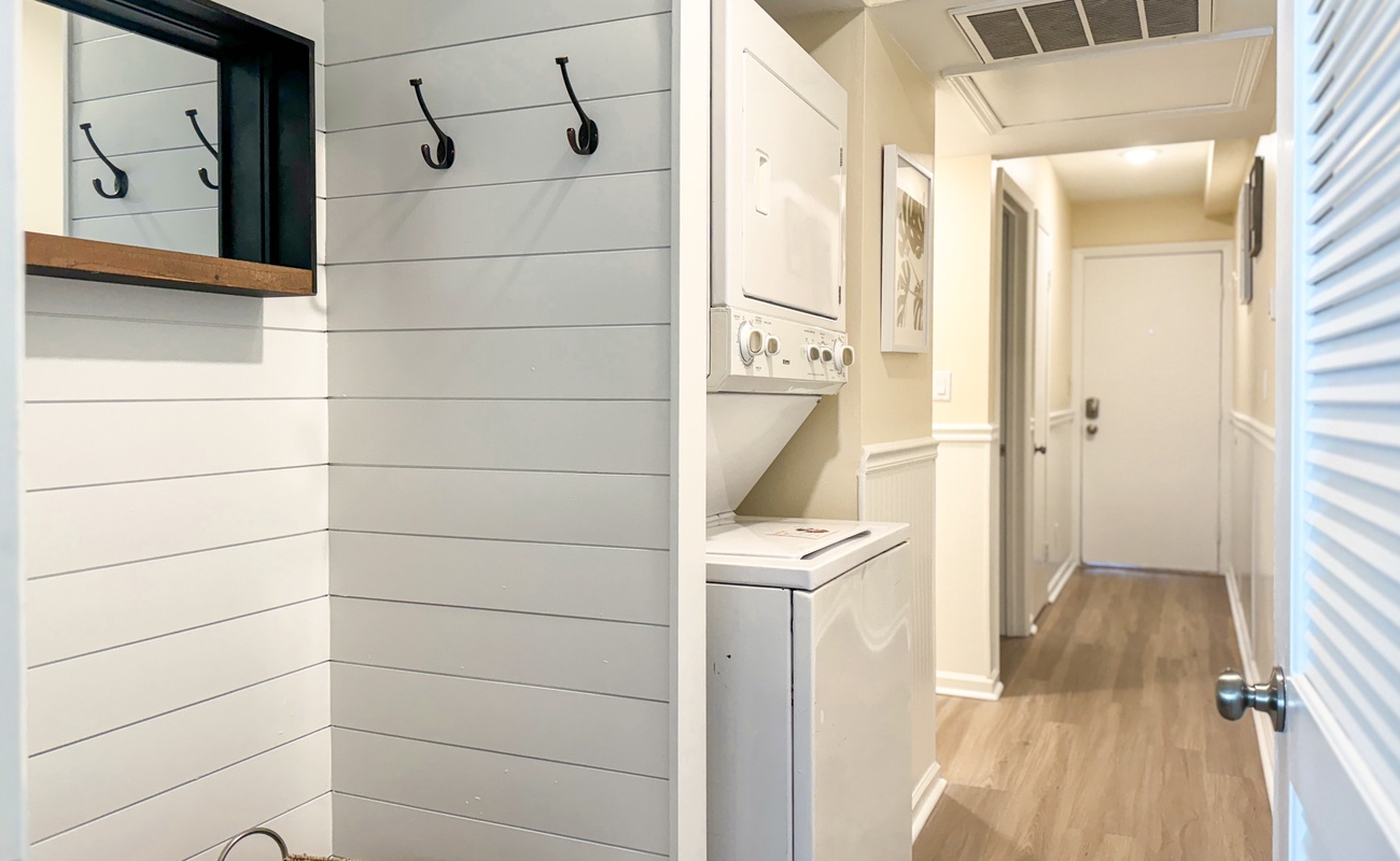 Hall with Storage and Laundry