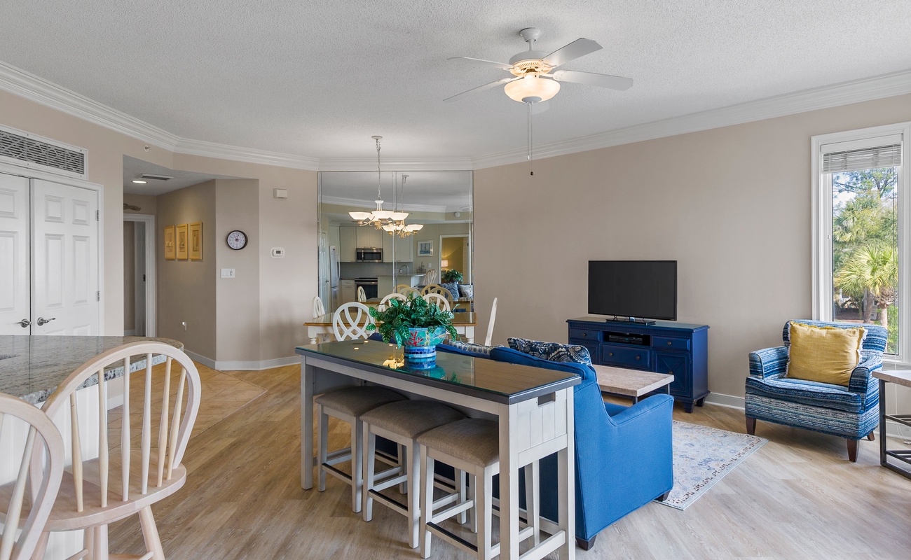 Living Area with Balcony
