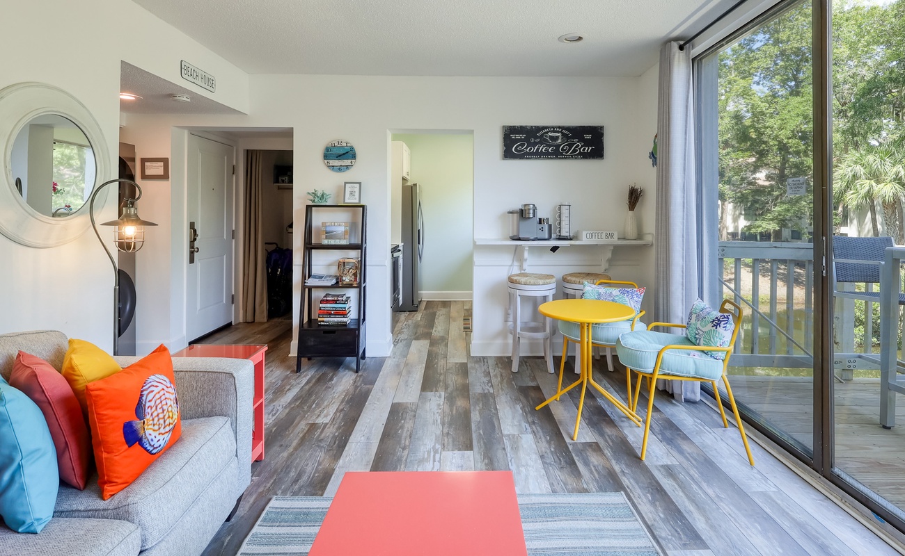 Open Living Area with Balcony