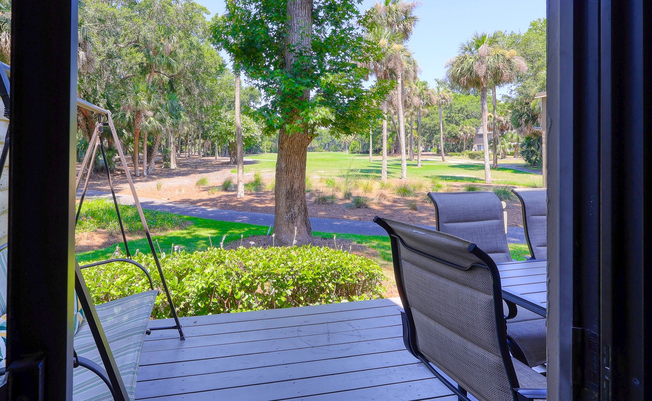 Deck with Golf Course Views