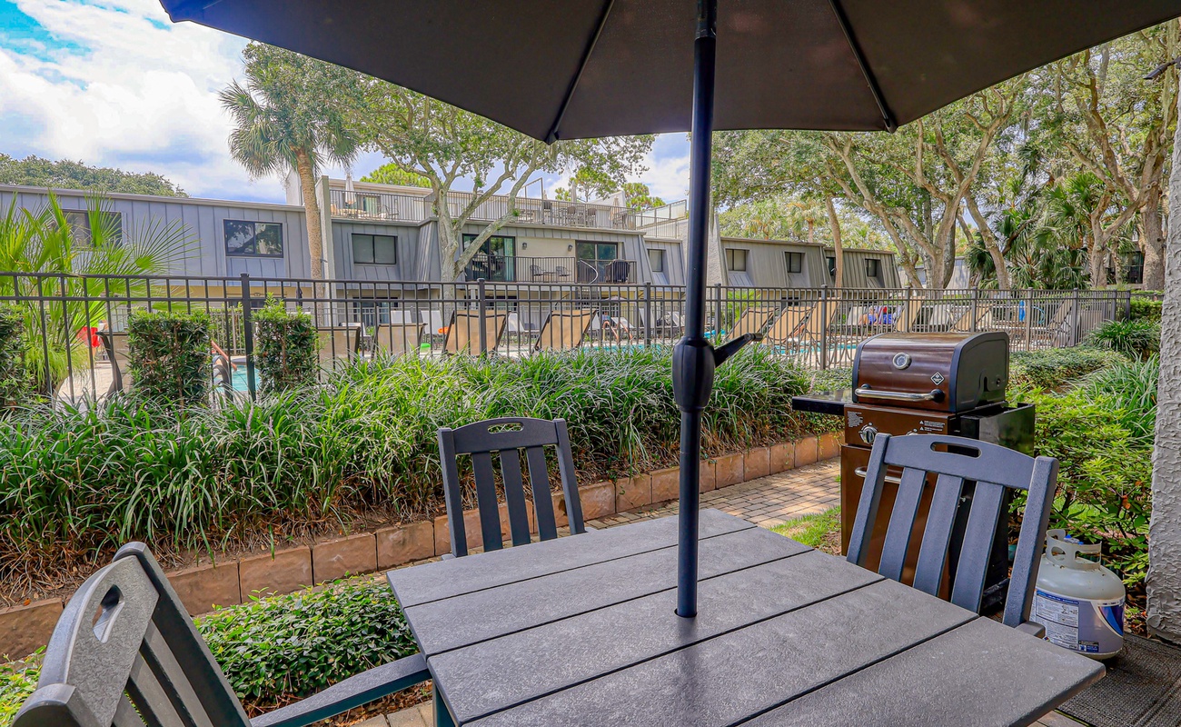 Patio with Grill and Pool Access