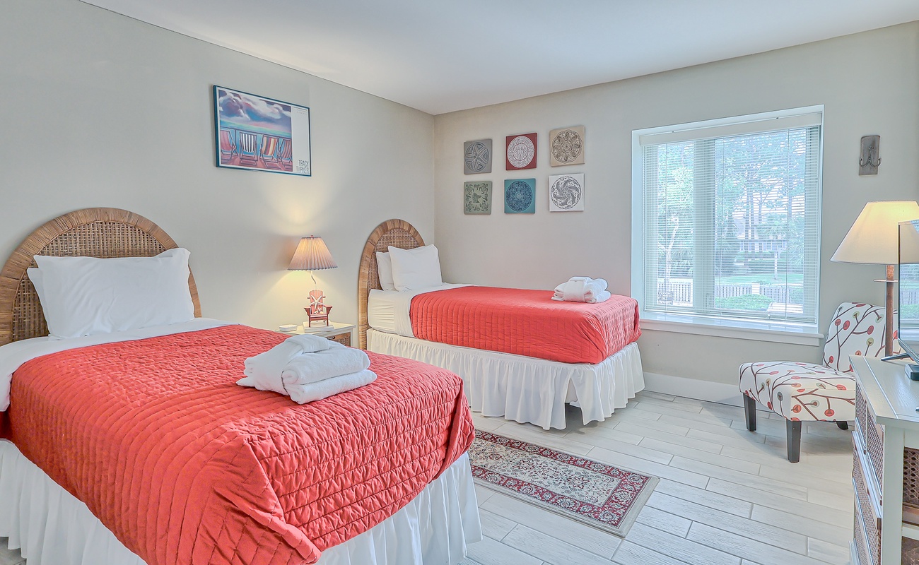 Guest Bedroom with Two Twins