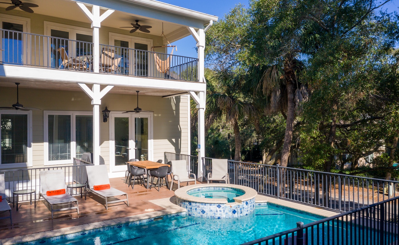 Deck with Pool and Spa
