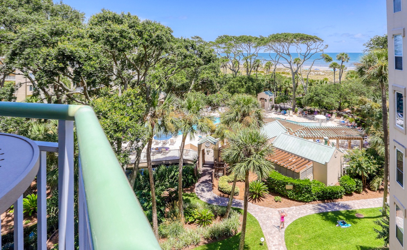 Ocean and Pool View Balcony